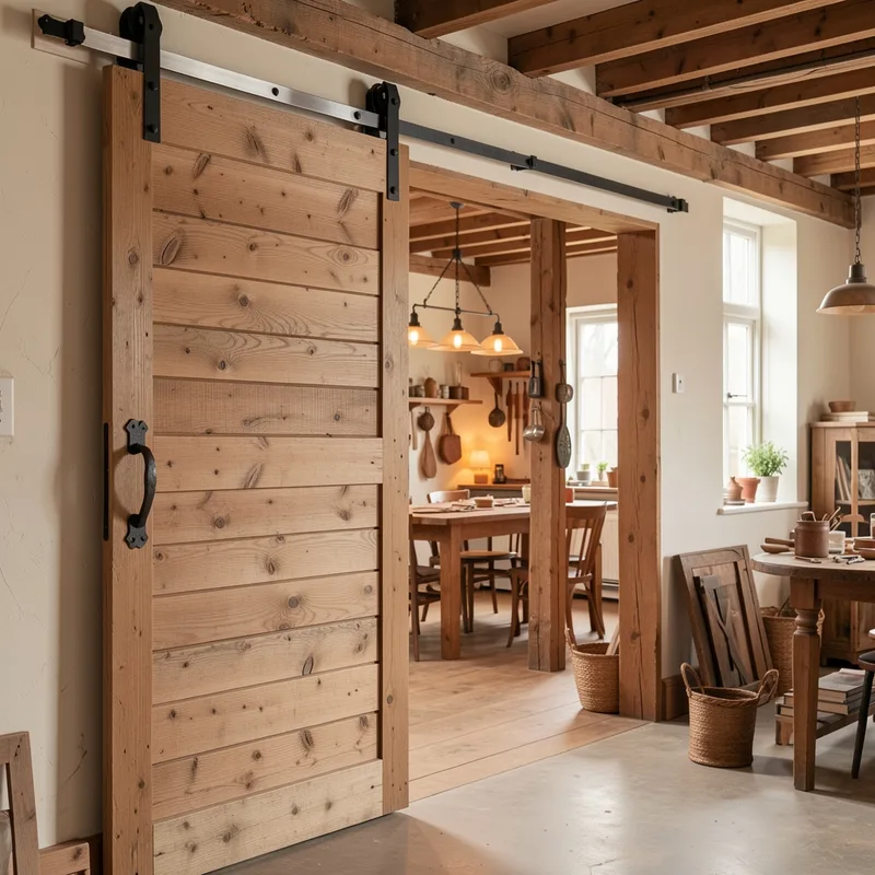 Fabrication d'une porte de grange : plans, matériaux et étapes (2026)