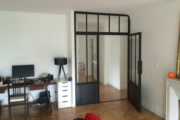 Porte verrière sur-mesure en acier JPBriand