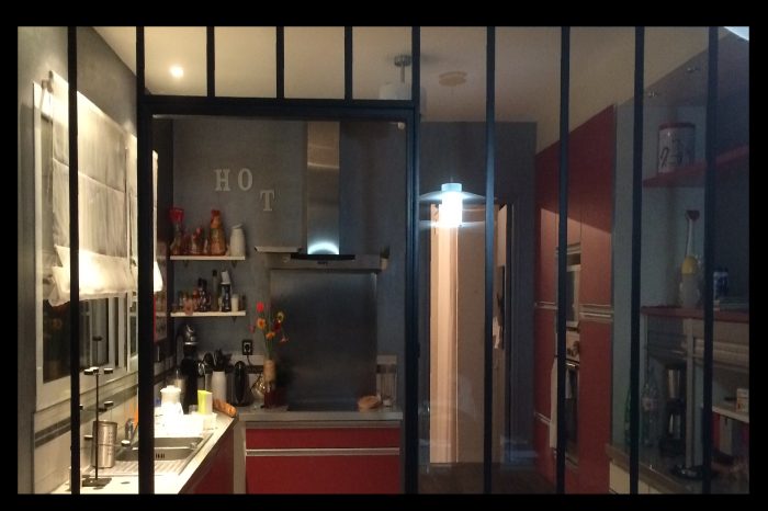 Verrière de séparation cuisine/salle à manger en acier JPBriand